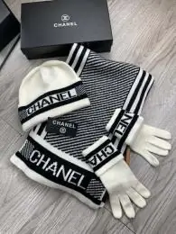 chanel hat and echapres and glove set s_1260a13